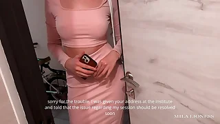 XXX The teacher fucked a luxury, hot, lustful, young student and finished on high her pussy - Mila Lioness